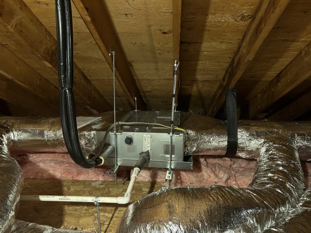 ductwork in the attic