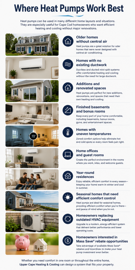 Where Heat Pumps Work Best
